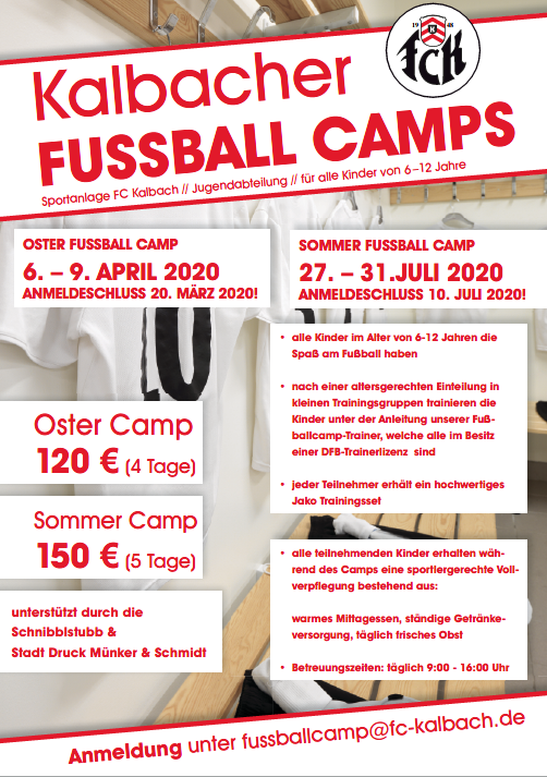 Oster Und Sommer Fussball Camp Fc Kalbach